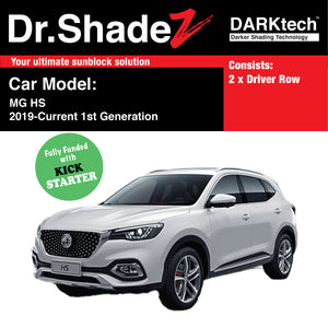 DARKtech MG HS 2019-Current 1st Generation (AS23) China SUV Customised Car Window Magnetic Sunshades
