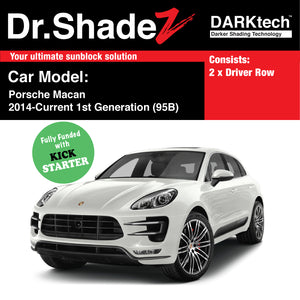 DARKtech Porsche Macan 2014-Current 1st Generation (95B) Germany SUV Customised Car Window Magnetic Sunshades