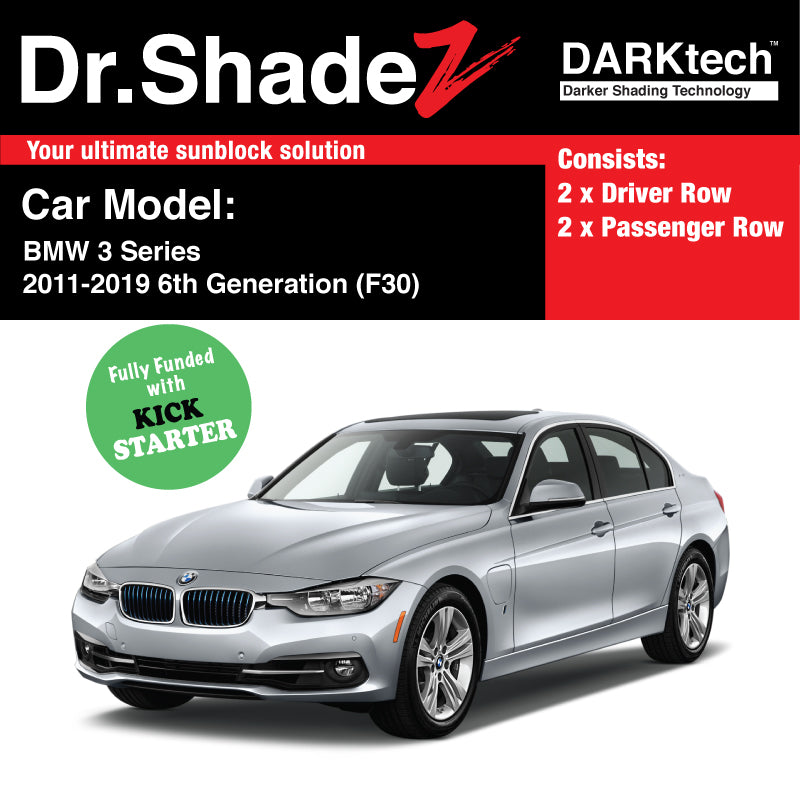 DARKtech BMW 3 series 2011-2019 6th Generation (F30) Customised Luxury Germany Sedan Car Window Magnetic Sunshades