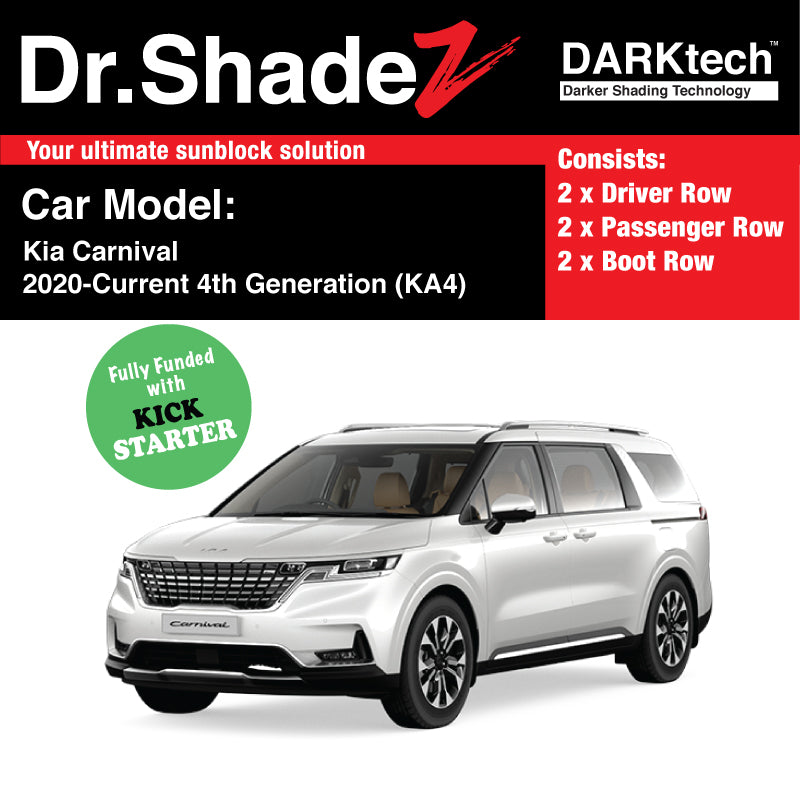 DARKtech Kia Carnival 2020-Current 4th Generation (KA4) Korea MPV Customised Car Window Magnetic Sunshades
