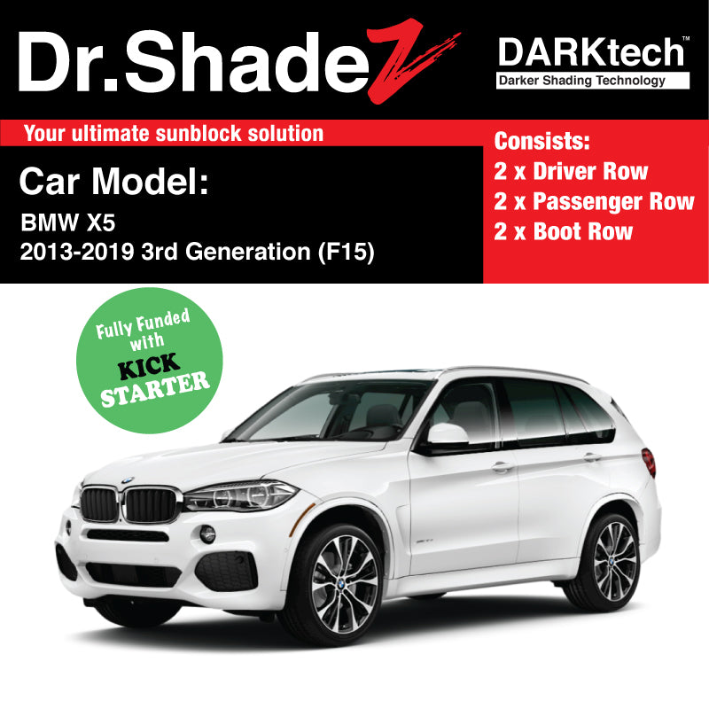 DARKtech BMW X5 2013-2019 3rd Generation (F15) Germany SUV Customised Magnetic Sunshades