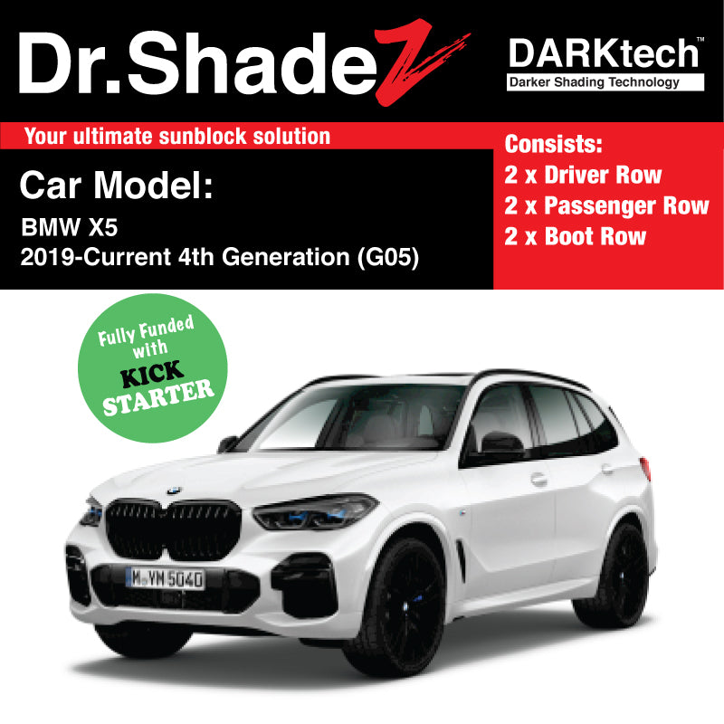 DARKtech BMW X5 2019-Current 4th Generation (G05) Germany SUV Customised Window Magnetic Sunshades