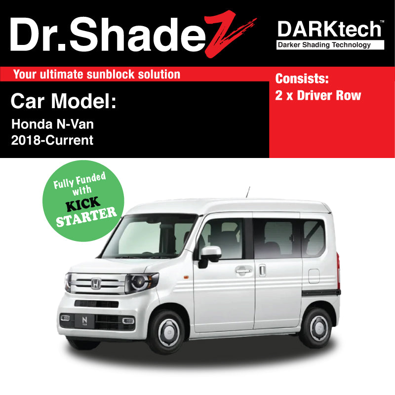 DARKtech Honda N-Van 2018-Current 1st Generation (263) Japan Commercial Van Customised Car Window Magnetic Sunshades