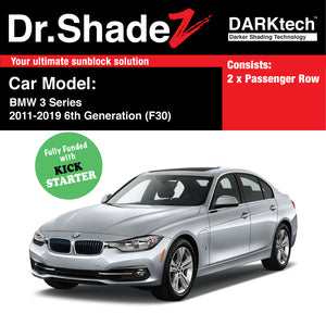 DARKtech BMW 3 series 2011-2019 6th Generation (F30) Customised Luxury Germany Sedan Car Window Magnetic Sunshades