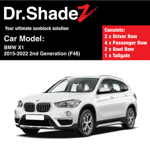 BMW X1 2015-2022 2nd Generation (F48) Customised Luxury Germany Compact SUV Car Window Magnetic Sunshades