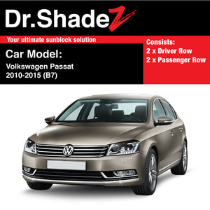Volkswagen Passat 2010-2015 (B7) Germany Large Family Sedan Customised Car Window Magnetic Sunshades