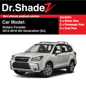 Subaru Forester 2012-2018 4th Generation (SJ) Japan Subcompact Crossover SUV Customised SUV Window Magnetic Sunshades