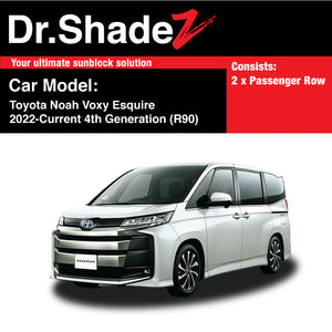 Toyota Noah Voxy Esquire 2022-Current 4th Generation (R90) Japan MPV Customised Car Window Magnetic Sunshades