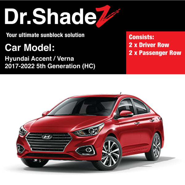 Hyundai Accent Verna 2017-2020 5th Gen HC Car Window Magnetic Sunshade ...
