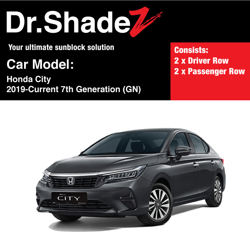 Honda City Grace 2019-Current 7th Generation (GN) Japan Sedan Customised Car Window Magnetic Sunshades