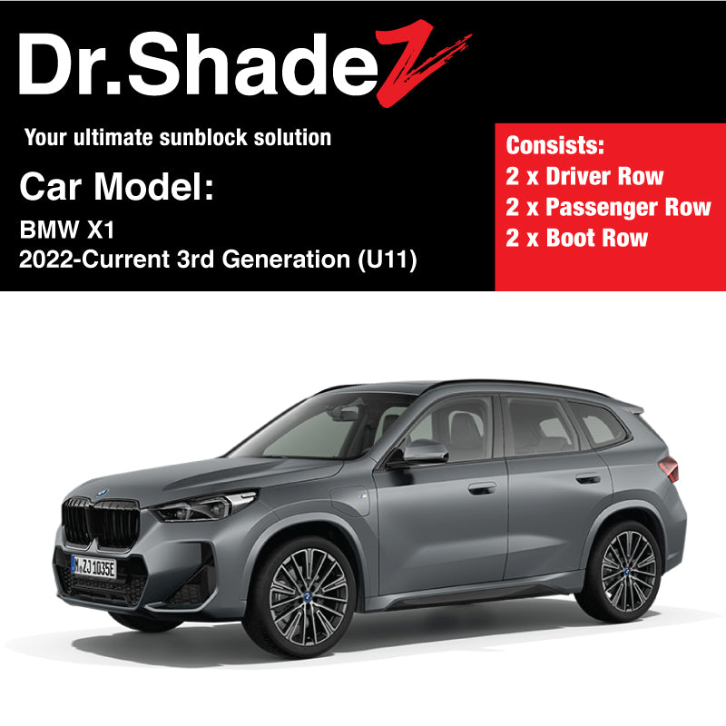 BMW X1 2022-Current 3rd Generation (U11) Customised Luxury Germany Compact SUV Car Window Magnetic Sunshades