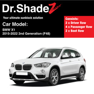 BMW X1 2015-2022 2nd Generation (F48) Customised Luxury Germany Compact SUV Car Window Magnetic Sunshades