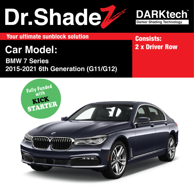 DARKtech BMW 7 series 2015-2021 6th Generation (G11 G12) Customised Luxury Germany Sedan Car Window Magnetic Sunshades
