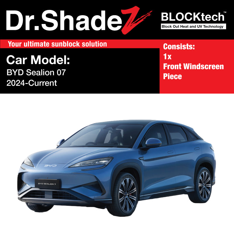 BLOCKtech Premium Front Windscreen Foldable Sunshade for BYD Sealion 07 2024-Current