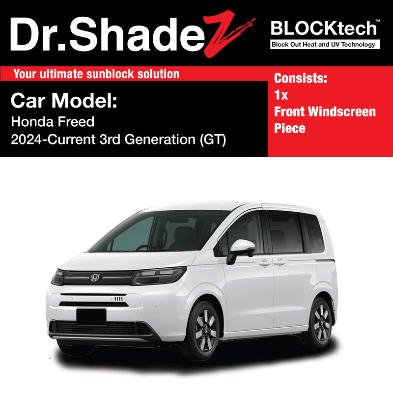 BLOCKtech Premium Front Windscreen Foldable Sunshade for Honda Freed 2024-Current 3rd Generation (GT)