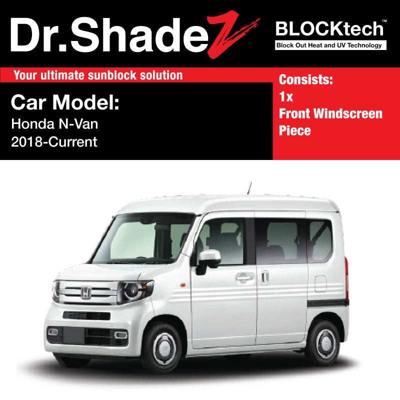 BLOCKtech Custom Car Front Windscreen Foldable Sunshade for Honda N-Van