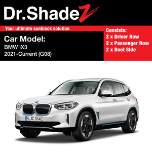 BMW IX3 Electric 2021-Current (G08) Customised Germany Luxury Mid size SUV Window Magnetic Sunshades