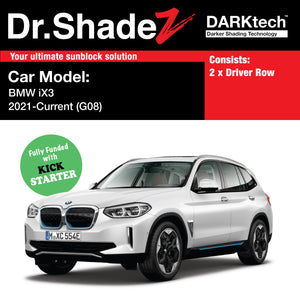 DARKtech BMW IX3 Electric 2021-Current (G08) Germany Electric SUV Customised Window Magnetic Sunshades