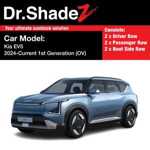 Kia EV5 2024-Current 1st Generation (OV) Korean Electric SUV Customised Car Window Magnetic Sunshades