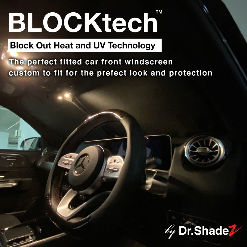 BLOCKtech Premium Front Windscreen Foldable Sunshade for Mercedes Benz E Class 2009-2016 4th Generation (W212)