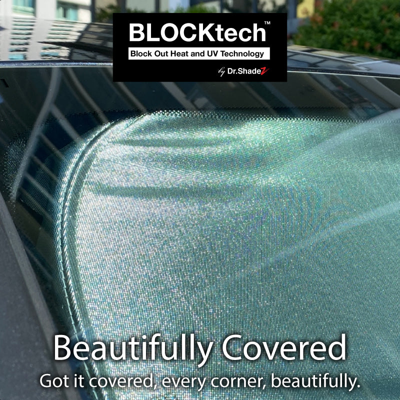 BLOCKtech Premium Front Windscreen Foldable Sunshade for BMW 2 Series Active Tourer 2014-Current 1st Generation (F45) - Dr Shadez germany singapore japan australia covers beautifully onto the car front windscreen