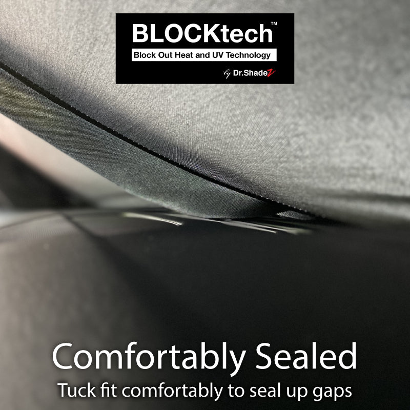 BLOCKtech Premium Front Windscreen Foldable Sunshade for Toyota Estima Previa Aeras 2006-Current 3rd Generation (XR50) - Dr Shadez jp sg my au mx nzcomfrotably seated onto dashboard and cockpit