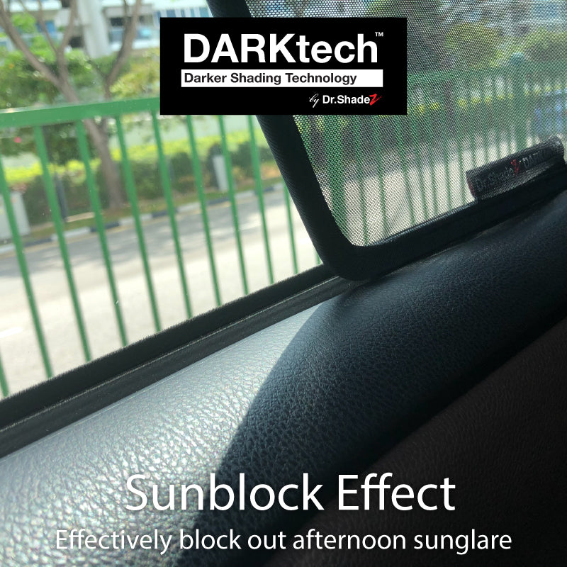 DARKtech Audi A3 S3 Sportback Hatchback 2014-2020 (8V) Germany Car Customised Magnetic Sunshades sunblocking effect