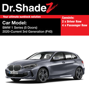 BMW 1 Series 2020-Present 3rd Generation (F40) Customised Luxury German Hatchback Car Window Magnetic Sunshades - dr shadez australia singapore germany japan
