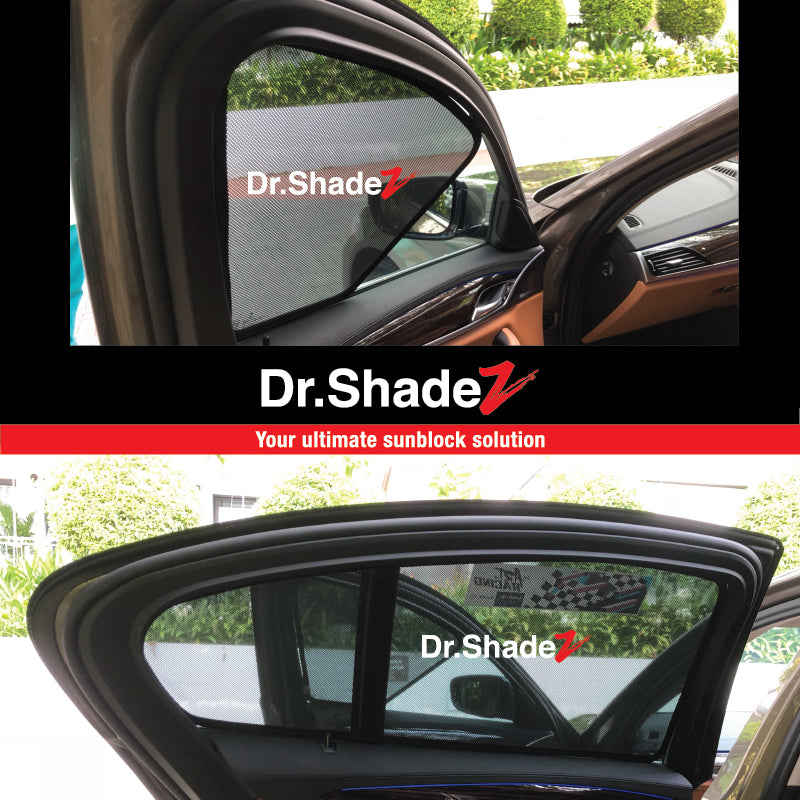 BMW 5 Series 2017 2018 2019 7th Generation (G30) Customised Luxury German Sedan Car Window Magnetic Sunshades 4 Pieces installed fitting photos - dr shadez singapore