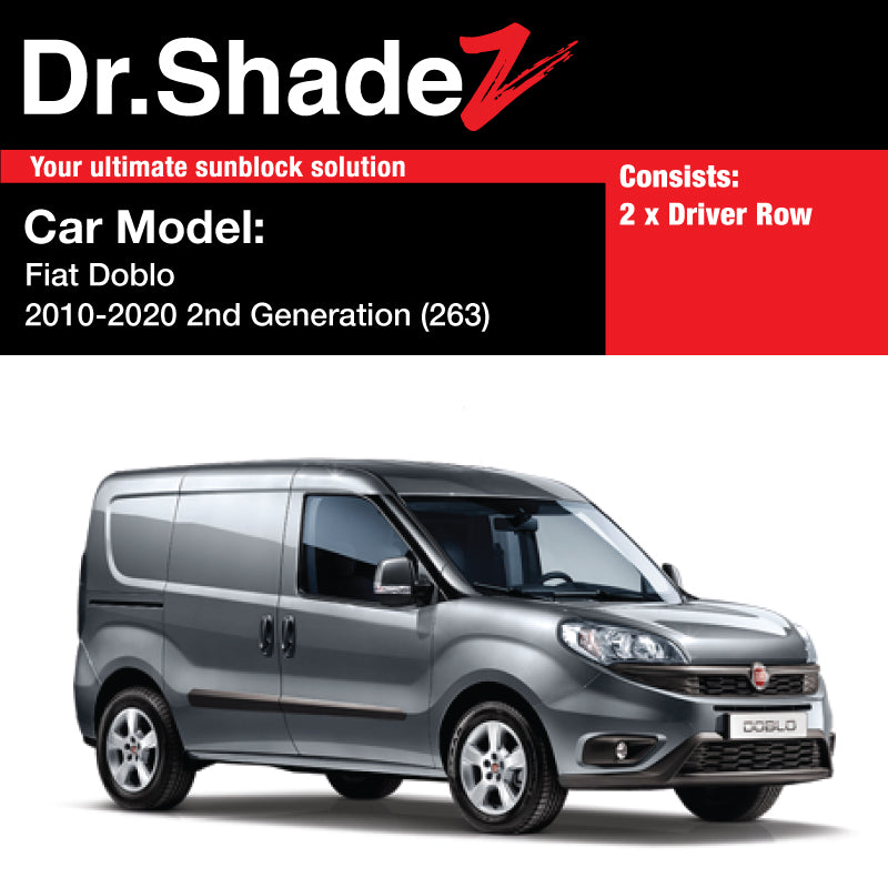 Fiat Doblo 2010 2011 2012 2013 2014 2015 2016 2017 2018 2019 2020 2nd Generation (263) Italy Compact Panel Van Customised Car Window Magnetic Sunshades 2 Pieces - drshadez it au my jp sg my
