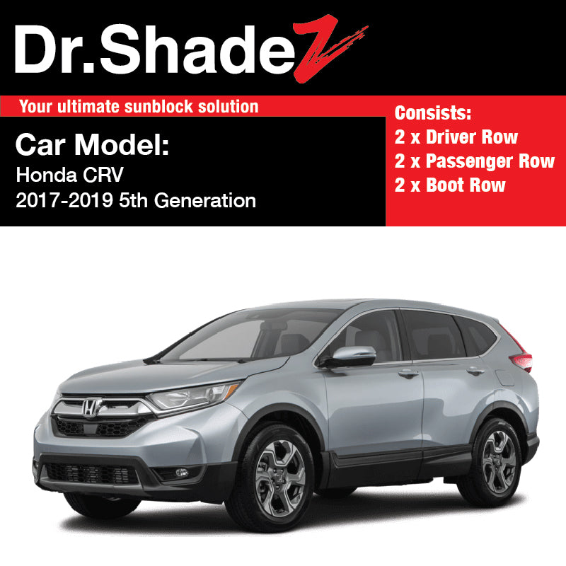 Honda CRV 2017-2020 5th Generation (RW1-RW6) Japan Sport Utility Vehicles Customised SUV Window Magnetic Sunshades - dr shadez australia singapore sg au side doors windows sunshades