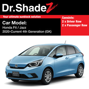 Honda Fit Jazz 2020-Present 4th Generation (GR/GS) Japan Hatchback Customised Car Window Magnetic Sunshades - dr shadez australia japan singapore