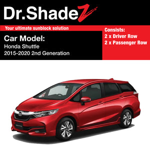 Honda Shuttle 2015-2020 2nd Generation Japan Stationwagon Customised Car Window Magnetic Sunshades - dr shadez australia japan singapore au jp sg