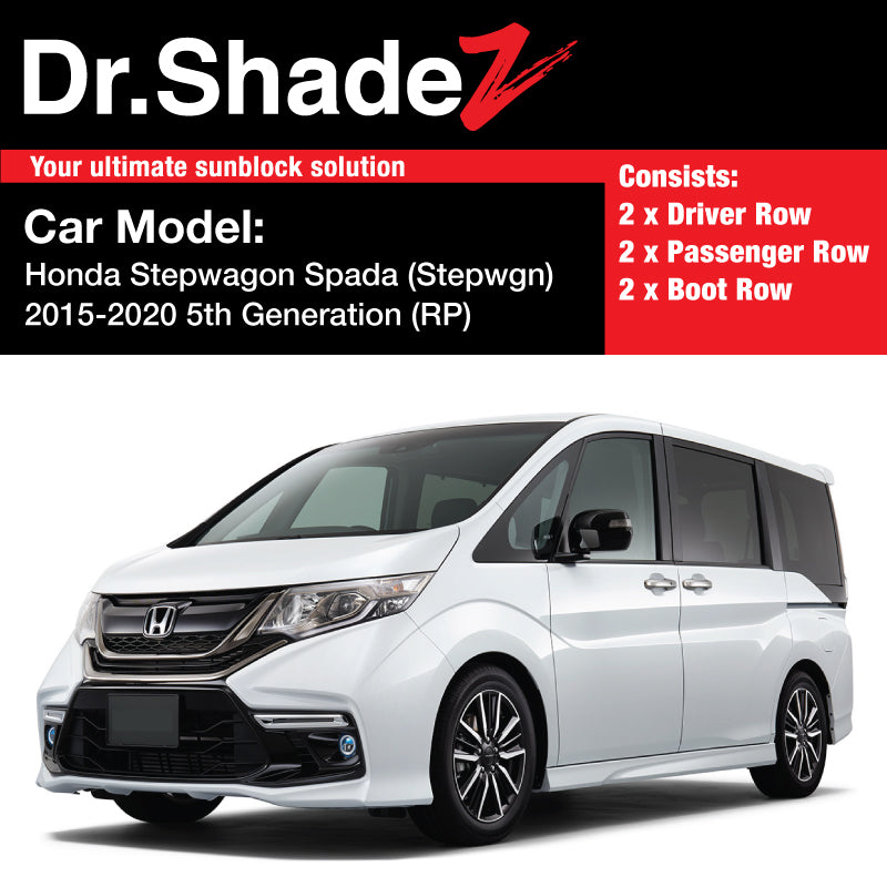 Honda Stepwgn Stepwagon Spada 2015-2020 5th Generation (RP) Japan Mini MPV Customised Car Window Magnetic Sunshades