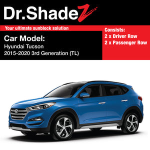 Hyundai Tucson 2015-2020 3rd Generation (TL) Korea SUV Customised Car Window Magnetic Sunshades
