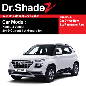 Hyundai Venue 2019-2020 1st Generation Korea Compact SUV Customised Car Window Magnetic Sunshades - dr shadez korea singapore australia uk usa