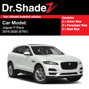 Jaguar F-Pace 2016-2020 (X761) Customised United Kingdom Luxury Compact Crossover SUV Magnetic Sunshade - dr shadez australia singapore au sg united kingdom uk