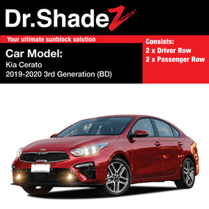 Kia Cerato Forte 2019-2020 3rd Generation (BD) Korea Sedan Customised Car Window Magnetic Sunshades - dr shadez au australia sg singapore kr korea