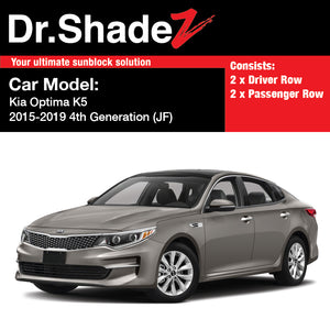 Kia Optima K5 2015 2016 2017 2018 2019 4th Generation (JF) Korea Sedan Customised Car Window Magnetic Sunshades 4 Pieces - autobacs singapore dr shadez australia malaysia kr br de fr my