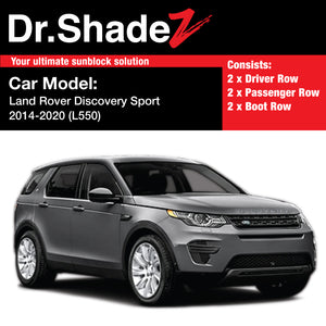 Land Rover Discovery Sport 2014-2020 1st Generation (L550) United Kingdom Mid Size SUV Customised Car Window Magnetic Sunshades