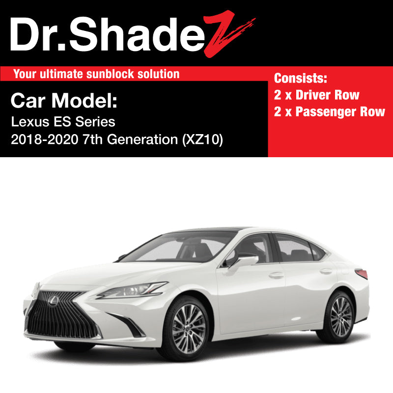Lexus ES Series 2018-2020 7th Generation (XZ10) Japan Luxury Sedan Customised Car Magnetic Sunshade - dr shadez australia singapore au sg japan jp