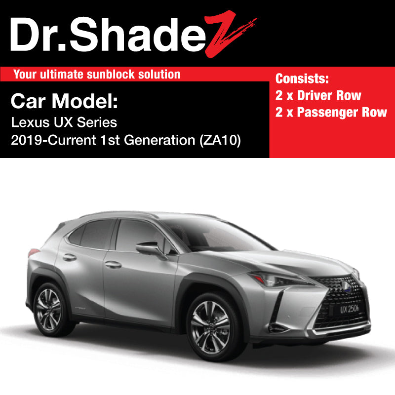 Lexus UX Series 2019-Present 1st Generation (ZA10) Japan Luxury SUV Customised Car Magnetic Sunshades - dr shadez australia