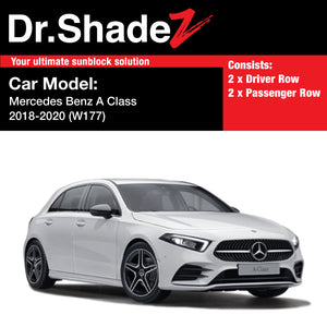 Mercedes Benz A Class Hatchback 2018-2020 4th Generation (W177) Germany Hatchback Customised Car Window Magnetic Sunshades - dr shadez australia germany singapore au de sg side doors windows sunshades