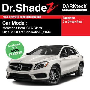 DARKtech Mercedes Benz GLA Class 2013-2020 1st Generation (X156) Germany Subcompact Crossover Customised Car Window Magnetic Sunshades