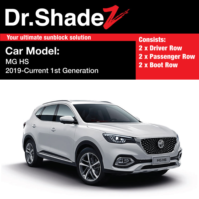 MG HS 2019-Present 1st Generation China Compact Crossover SUV Customised Car Window Magnetic Sunshades