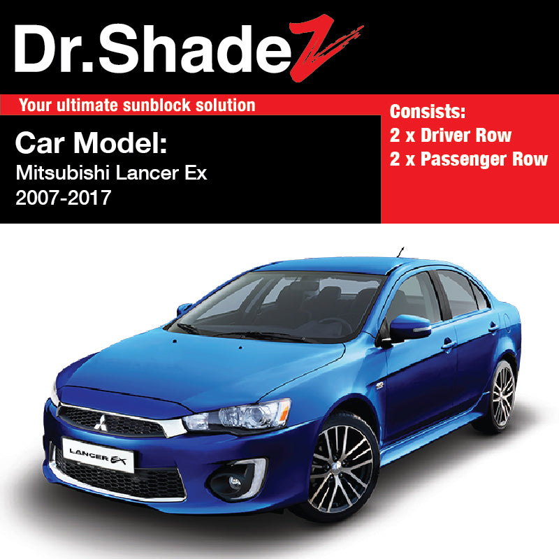 Mitsubishi Lancer Ex 2007-2017 9th Generation Japan Sedan Customised Car Window Magnetic Sunshades - dr shadez japan australia singapore jp au sg side doors windows fitted sunshades