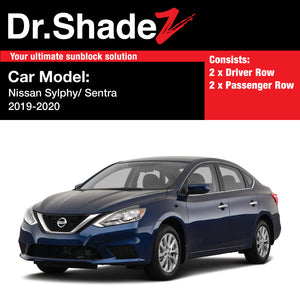 Nissan Sylphy Sentra 2019-2019 Japan Sedan Customised Car Window Magnetic Sunshades - dr shadez sg my au nz ph de fr br kr jp rs fn mz