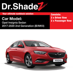 Opel Insignia Sedan 2017-2020 2nd Generation (B MKII) Germany Automotive Customised Car Window Magnetic Sunshades - dr shadez australia singapore germany au sg de side door windows magnetic sunshades