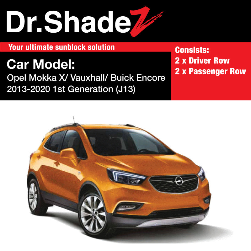 Opel Mokka X Vauxhall Buick Encore 2013-2020 Germany Automotive Customised Car Window Magnetic Sunshades - dr shadez australia au japan jp singapore sg side door windows magnetic sunshades