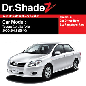 Toyota Corolla Axio 2006 2007 2008 2009 2010 2011 2012 (E140) Japan Sedan Customised Car Window Magnetic Sunshades - drshadez au my autobacs sg my jp ph th de fr br kr it in id